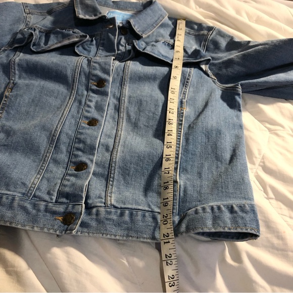 Draper james ruffled pockets denim jacket - Picture 9 of 10